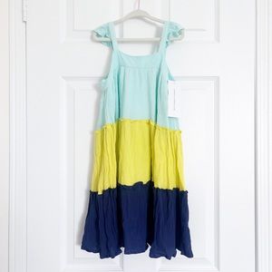 French Connection girls colour-block crepe dress